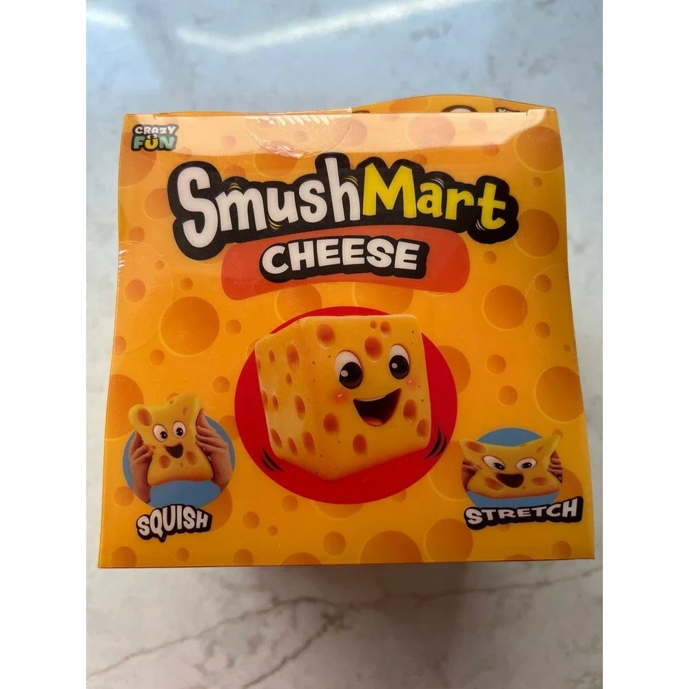 RMS Smush Mart-Cheese Squish toy fidget-NEW!